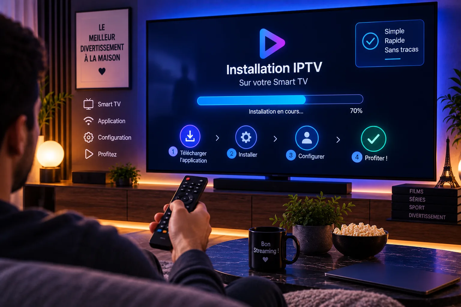 Installation d'IPTV sur Smart TV, étape par étape