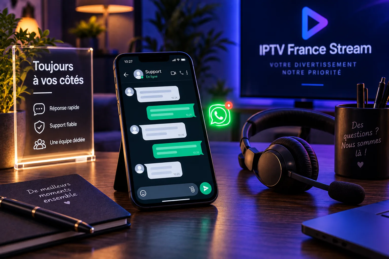 Assistance client par messagerie — contact IPTV France Stream